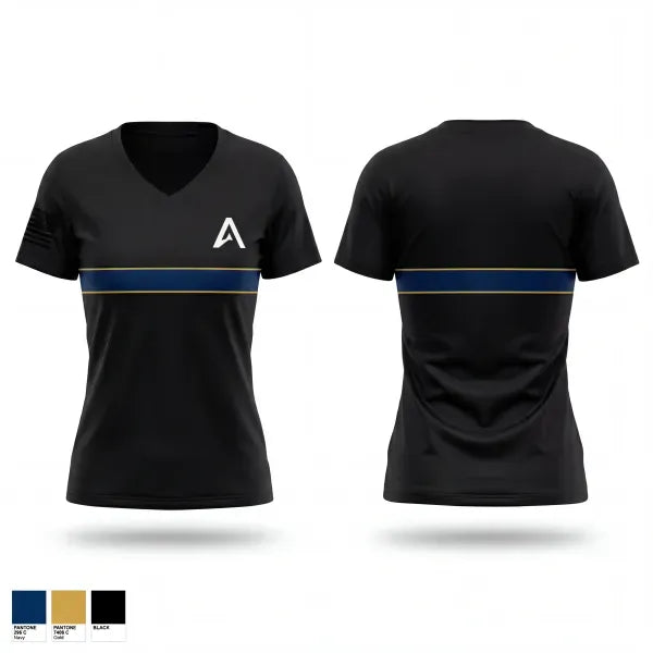 Womens Short Sleeve Vneck Shirt, Ascent Sports, Police, Teamtime, Team time, sublimation, custom sports apparel, team uniforms, spirit wear, spiritwear, sports uniforms, custom shirts, team store, custom team store, fundraiser sports, apparel fundraiser