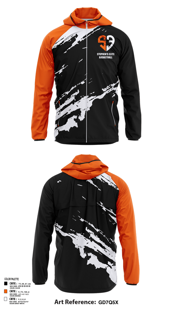 Windbreaker, Stephen’s Elite, Men's Basketball, Teamtime, Team time, sublimation, custom sports apparel, team uniforms, spirit wear, spiritwear, sports uniforms, custom shirts, team store, custom team store, fundraiser sports, apparel fundraiser
