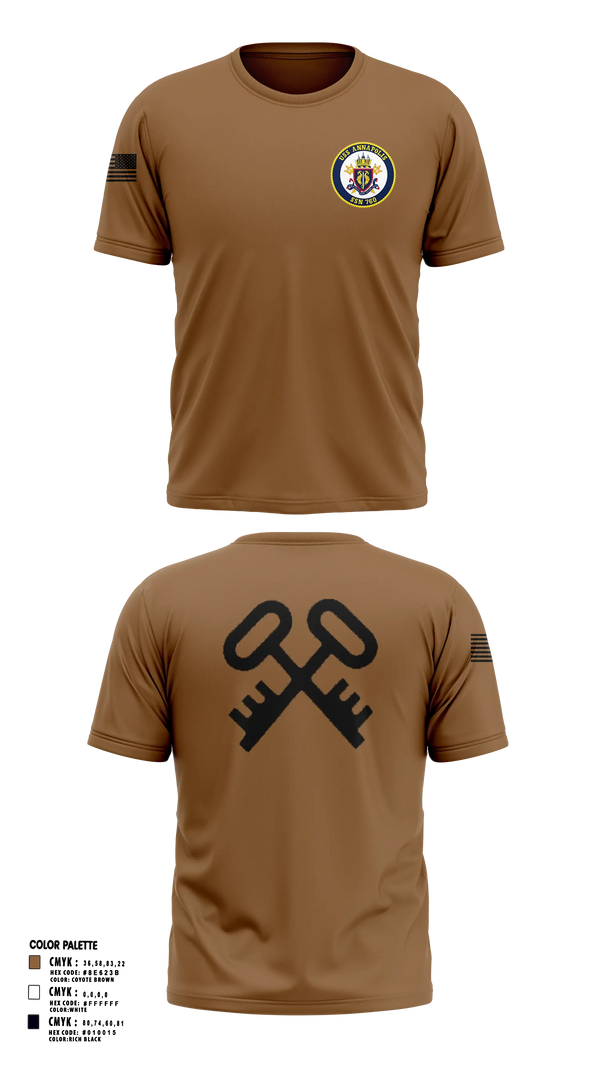 Short Sleeve Performance Shirt, USS ANNAPOLIS, Navy, Teamtime, Team time, sublimation, custom sports apparel, team uniforms, spirit wear, spiritwear, sports uniforms, custom shirts, team store, custom team store, fundraiser sports, apparel fundraiser