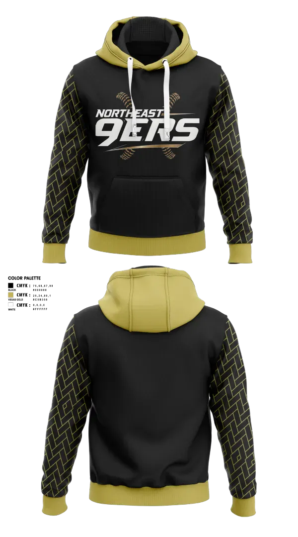 Hoodie, Northeast 9ers, Softball, Teamtime, Team time, sublimation, custom sports apparel, team uniforms, spirit wear, spiritwear, sports uniforms, custom shirts, team store, custom team store, fundraiser sports, apparel fundraiser