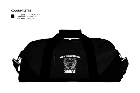 Duffle Bag, North Tarrant Regional CNT, Police, Teamtime, Team time, sublimation, custom sports apparel, team uniforms, spirit wear, spiritwear, sports uniforms, custom shirts, team store, custom team store, fundraiser sports, apparel fundraiser