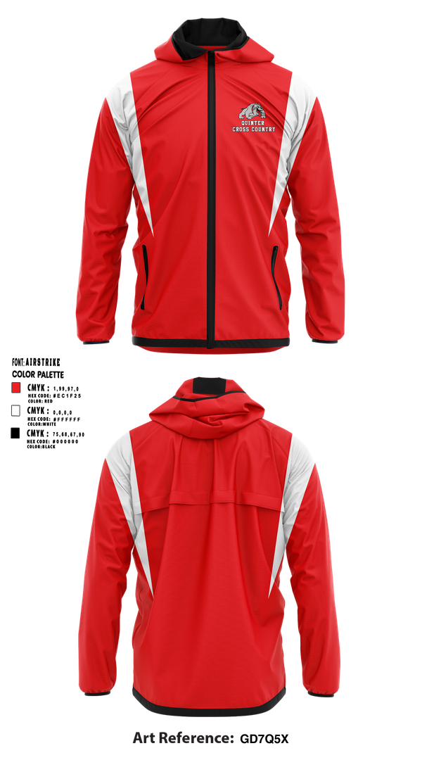 Windbreaker, Quinter High School Cross Country, Cross Country, Teamtime, Team time, sublimation, custom sports apparel, team uniforms, spirit wear, spiritwear, sports uniforms, custom shirts, team store, custom team store, fundraiser sports, apparel fundraiser