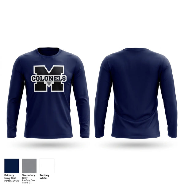 Long Sleeve Performance Shirt, Marching Colonels, Spirit Store, Teamtime, Team time, sublimation, custom sports apparel, team uniforms, spirit wear, spiritwear, sports uniforms, custom shirts, team store, custom team store, fundraiser sports, apparel fundraiser