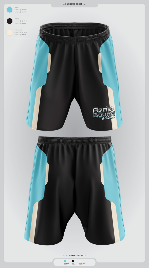 Athletic Shorts With Pockets, Aerial Bound Athletics, Spirit Store, Teamtime, Team time, sublimation, custom sports apparel, team uniforms, spirit wear, spiritwear, sports uniforms, custom shirts, team store, custom team store, fundraiser sports, apparel fundraiser