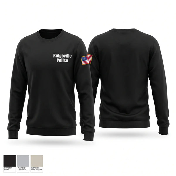 Crew Neck Sweatshirt, Ridgeville Police, Police, Teamtime, Team time, sublimation, custom sports apparel, team uniforms, spirit wear, spiritwear, sports uniforms, custom shirts, team store, custom team store, fundraiser sports, apparel fundraiser