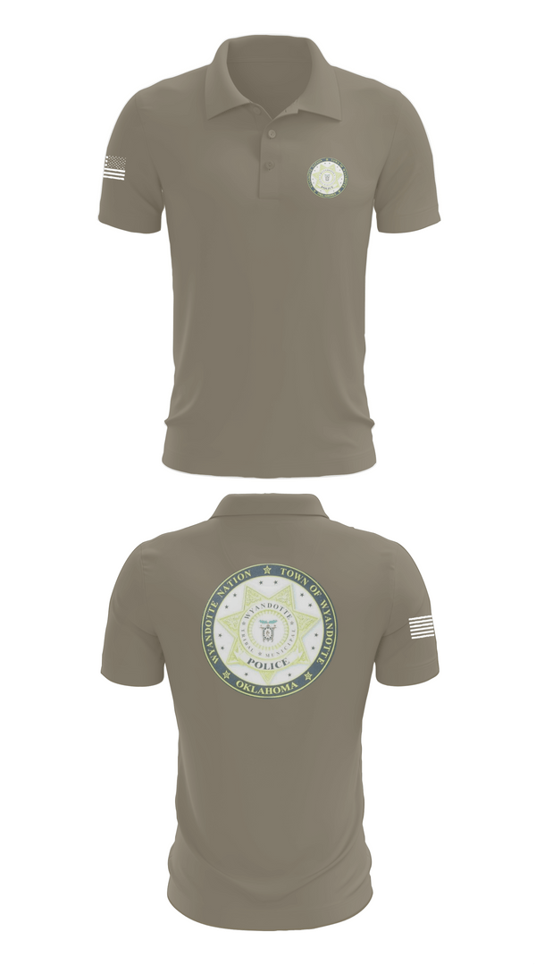 Short Sleeve Performance Polo, Wyandotte Nation Police, Police, Teamtime, Team time, sublimation, custom sports apparel, team uniforms, spirit wear, spiritwear, sports uniforms, custom shirts, team store, custom team store, fundraiser sports, apparel fundraiser