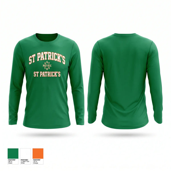 Long Sleeve Performance Shirt, St. Patrick’s, Men's Basketball, Teamtime, Team time, sublimation, custom sports apparel, team uniforms, spirit wear, spiritwear, sports uniforms, custom shirts, team store, custom team store, fundraiser sports, apparel fundraiser