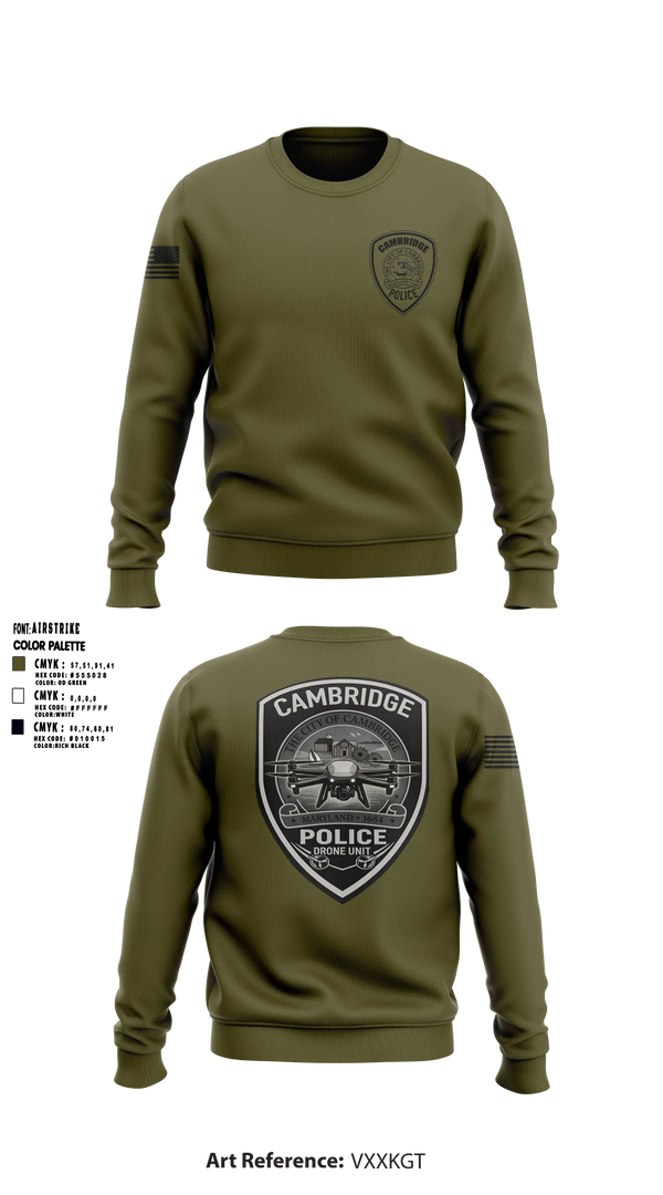 Crew Neck Sweatshirt, RDC Outdoors, Police, Teamtime, Team time, sublimation, custom sports apparel, team uniforms, spirit wear, spiritwear, sports uniforms, custom shirts, team store, custom team store, fundraiser sports, apparel fundraiser