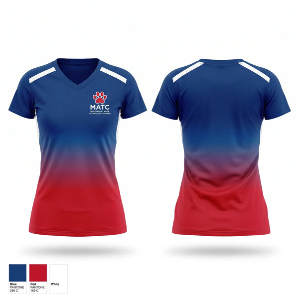 Womens Short Sleeve Vneck Shirt, McKeesport Tigers, Spirit Store, Teamtime, Team time, sublimation, custom sports apparel, team uniforms, spirit wear, spiritwear, sports uniforms, custom shirts, team store, custom team store, fundraiser sports, apparel fundraiser