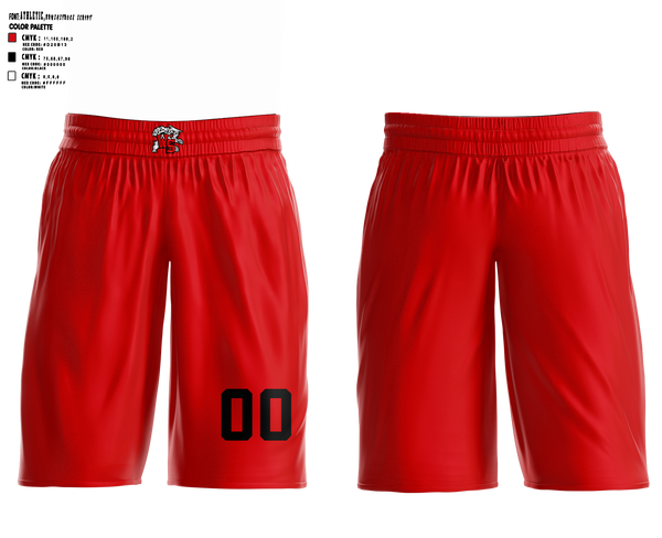 Westerville South Girls Basketball 75140636 Reversible basketball shorts (black/red) -9