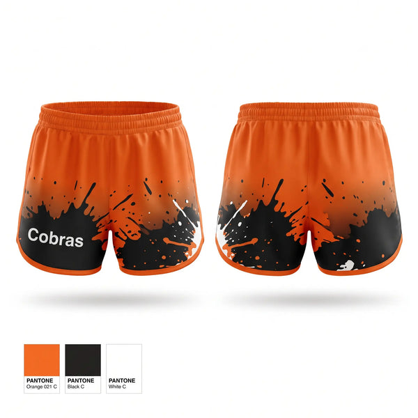 Womens Shorts, Cobras, Baseball, Teamtime, Team time, sublimation, custom sports apparel, team uniforms, spirit wear, spiritwear, sports uniforms, custom shirts, team store, custom team store, fundraiser sports, apparel fundraiser
