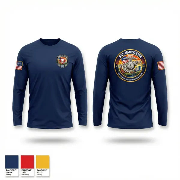 Long Sleeve Performance Shirt, RSS Manchester, Marines, Teamtime, Team time, sublimation, custom sports apparel, team uniforms, spirit wear, spiritwear, sports uniforms, custom shirts, team store, custom team store, fundraiser sports, apparel fundraiser