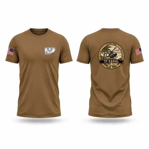 Old School Cotton Feel Shirt, TF Sabal, National Guard, Teamtime, Team time, sublimation, custom sports apparel, team uniforms, spirit wear, spiritwear, sports uniforms, custom shirts, team store, custom team store, fundraiser sports, apparel fundraiser