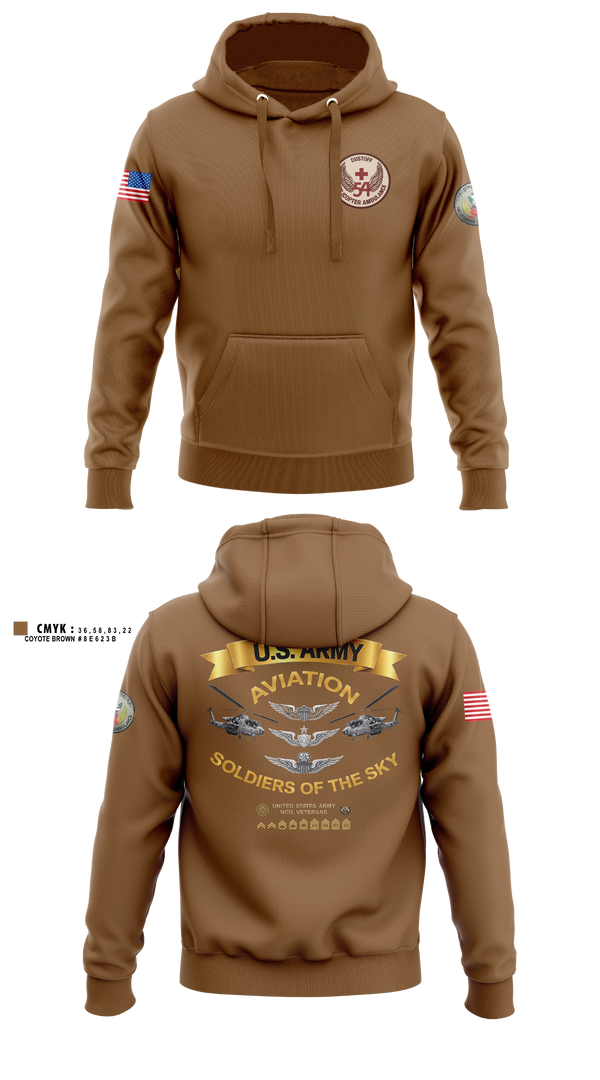 Hoodie, 54th Medical Company, Army, Teamtime, Team time, sublimation, custom sports apparel, team uniforms, spirit wear, spiritwear, sports uniforms, custom shirts, team store, custom team store, fundraiser sports, apparel fundraiser