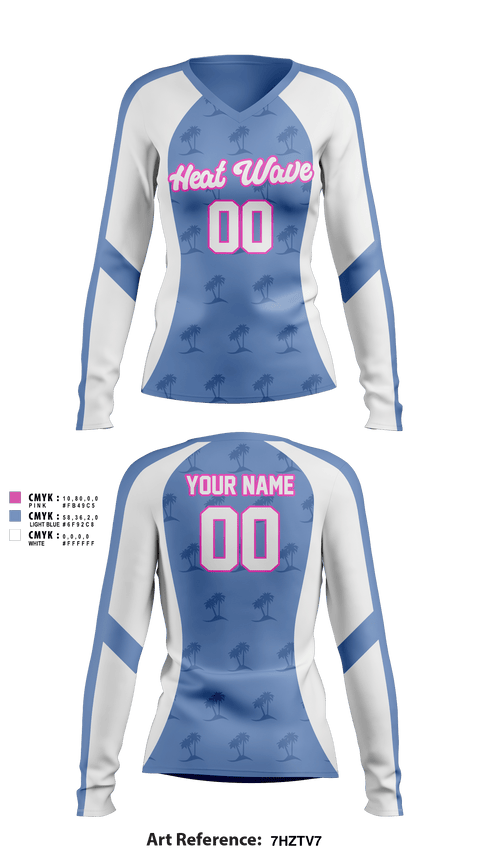 Gulf Coast Heat Volleyball 64929475 Women's Long Sleeve Shirt - 15