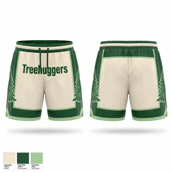 Athletic Shorts With Pockets, Treehuggers, Men's Basketball, Teamtime, Team time, sublimation, custom sports apparel, team uniforms, spirit wear, spiritwear, sports uniforms, custom shirts, team store, custom team store, fundraiser sports, apparel fundraiser
