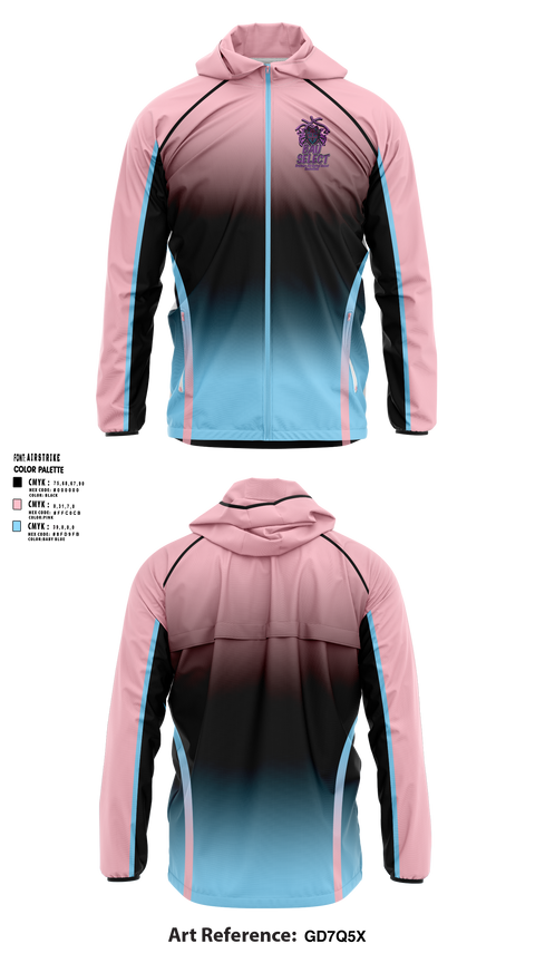 Windbreaker, BAU SELECT, Men's Basketball, Teamtime, Team time, sublimation, custom sports apparel, team uniforms, spirit wear, spiritwear, sports uniforms, custom shirts, team store, custom team store, fundraiser sports, apparel fundraiser