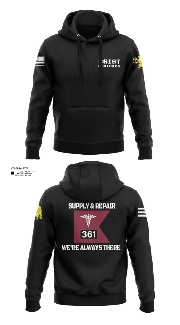 361st Med Log 81064337 Hoodie - 31