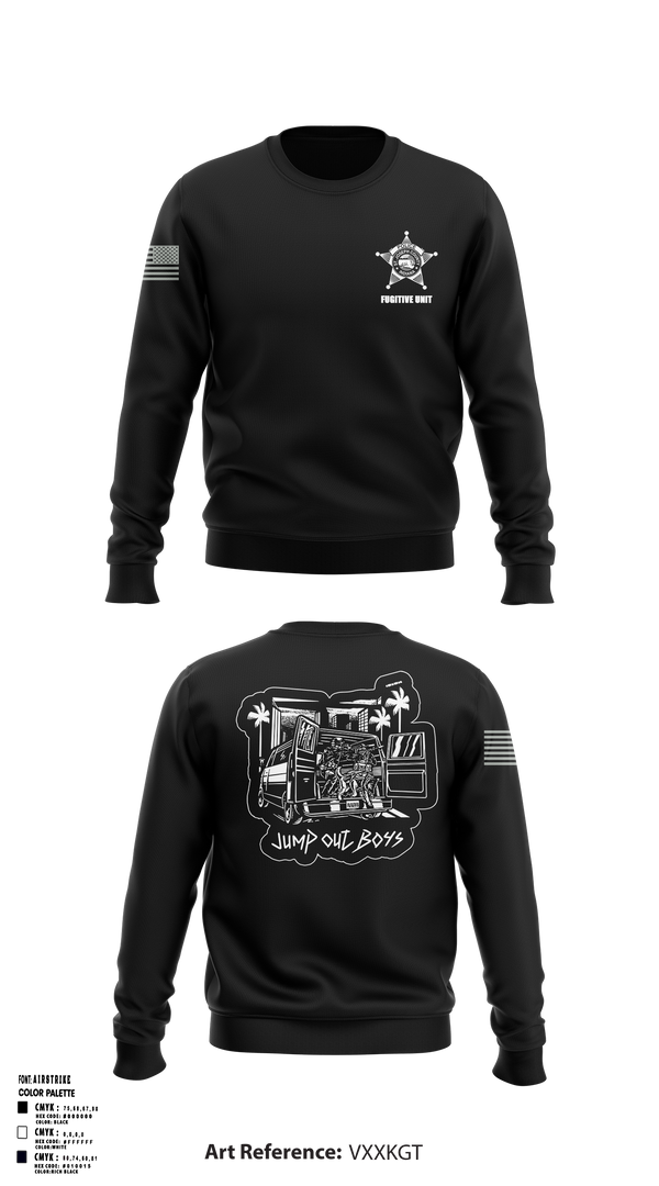 SJCPD Fugitive Unit 24764007 Crew Neck Sweatshirt - 1