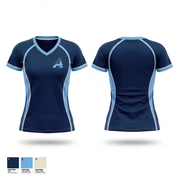 Womens Short Sleeve Vneck Shirt, Arena National, Baseball, Teamtime, Team time, sublimation, custom sports apparel, team uniforms, spirit wear, spiritwear, sports uniforms, custom shirts, team store, custom team store, fundraiser sports, apparel fundraiser