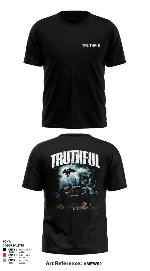 TRUTHFUL-23.LLC 37288792 Short Sleeve Performance Shirt -12