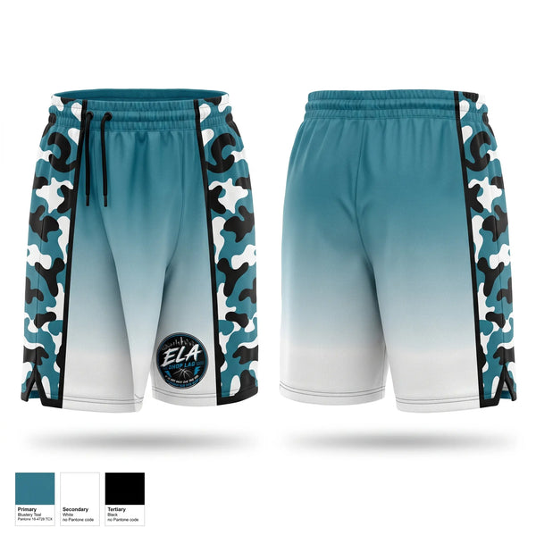 Mens Basketball Shorts, ELA hoopers, Women's Basketball, Teamtime, Team time, sublimation, custom sports apparel, team uniforms, spirit wear, spiritwear, sports uniforms, custom shirts, team store, custom team store, fundraiser sports, apparel fundraiser