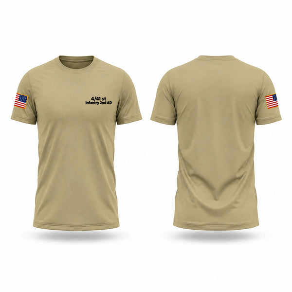 Short Sleeve Performance Shirt, 4/41 st Infantry 2nd AD, Army, Teamtime, Team time, sublimation, custom sports apparel, team uniforms, spirit wear, spiritwear, sports uniforms, custom shirts, team store, custom team store, fundraiser sports, apparel fundraiser