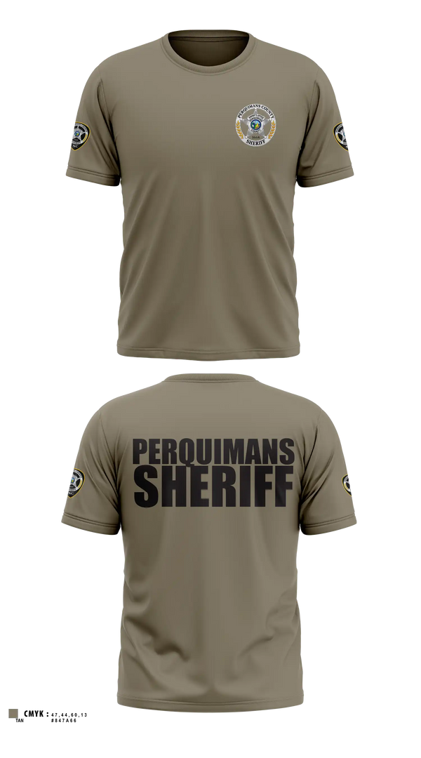Old School Cotton Shirt, Perquimans County Sheriff's Office, Police, Teamtime, Team time, sublimation, custom sports apparel, team uniforms, spirit wear, spiritwear, sports uniforms, custom shirts, team store, custom team store, fundraiser sports, apparel fundraiser