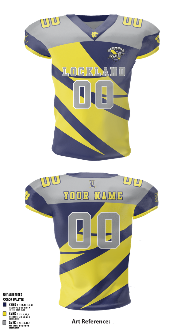 Football Jersey, Lockland Football, , Teamtime, Team time, sublimation, custom sports apparel, team uniforms, spirit wear, spiritwear, sports uniforms, custom shirts, team store, custom team store, fundraiser sports, apparel fundraiser