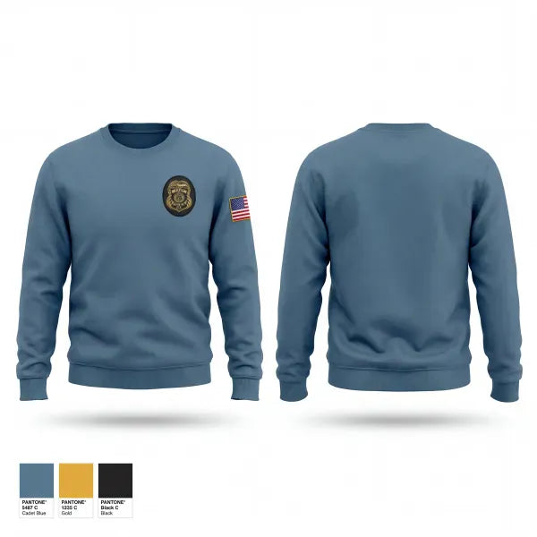 Crew Neck Sweatshirt, Criminal Investigations Section, Police, Teamtime, Team time, sublimation, custom sports apparel, team uniforms, spirit wear, spiritwear, sports uniforms, custom shirts, team store, custom team store, fundraiser sports, apparel fundraiser