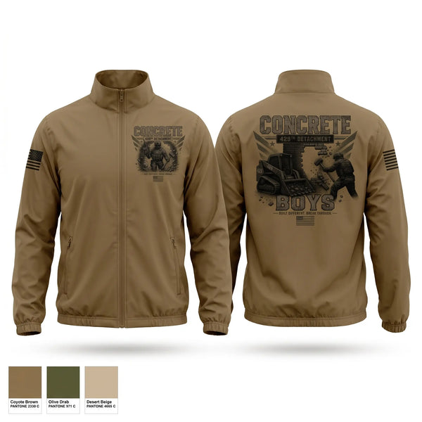 Windbreaker, 429 Concrete Detachment, National Guard, Teamtime, Team time, sublimation, custom sports apparel, team uniforms, spirit wear, spiritwear, sports uniforms, custom shirts, team store, custom team store, fundraiser sports, apparel fundraiser