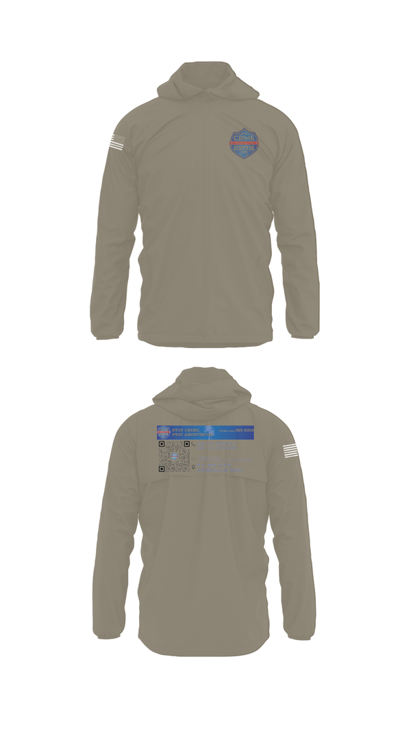 Windbreaker, CrimeStoppers Honolulu, Police, Teamtime, Team time, sublimation, custom sports apparel, team uniforms, spirit wear, spiritwear, sports uniforms, custom shirts, team store, custom team store, fundraiser sports, apparel fundraiser