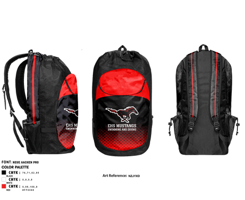 Edgewood High School Swimming 89925372 Gear Bag - 1