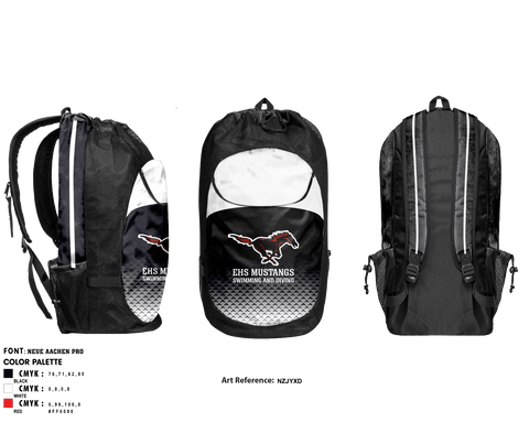 Edgewood High School Swimming 89925372 Gear Bag - 2