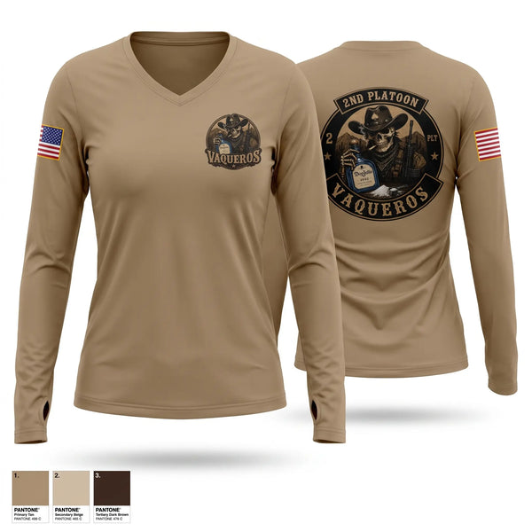 Old School Cotton Feel Shirt, 2nd Platoon Vaqueros, Army, Teamtime, Team time, sublimation, custom sports apparel, team uniforms, spirit wear, spiritwear, sports uniforms, custom shirts, team store, custom team store, fundraiser sports, apparel fundraiser