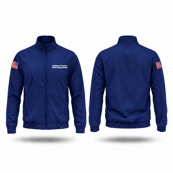 Windbreaker, Baltimore County Police Department, Police, Teamtime, Team time, sublimation, custom sports apparel, team uniforms, spirit wear, spiritwear, sports uniforms, custom shirts, team store, custom team store, fundraiser sports, apparel fundraiser