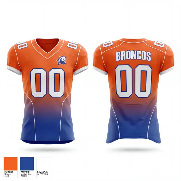 Football Jersey, GVYF Broncos, , Teamtime, Team time, sublimation, custom sports apparel, team uniforms, spirit wear, spiritwear, sports uniforms, custom shirts, team store, custom team store, fundraiser sports, apparel fundraiser