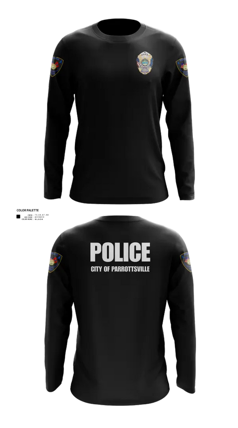 Long Sleeve Performance Shirt, Parrottsville police, Police, Teamtime, Team time, sublimation, custom sports apparel, team uniforms, spirit wear, spiritwear, sports uniforms, custom shirts, team store, custom team store, fundraiser sports, apparel fundraiser