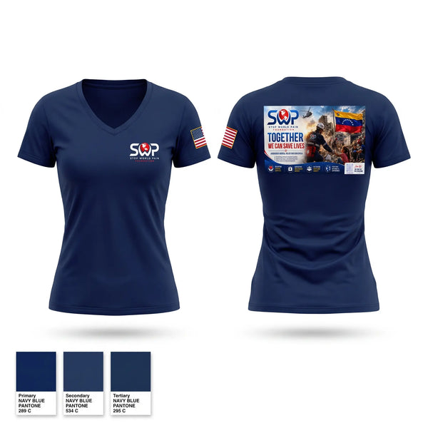 Womens Short Sleeve Vneck Shirt, SWP, EMS/EMT, Teamtime, Team time, sublimation, custom sports apparel, team uniforms, spirit wear, spiritwear, sports uniforms, custom shirts, team store, custom team store, fundraiser sports, apparel fundraiser
