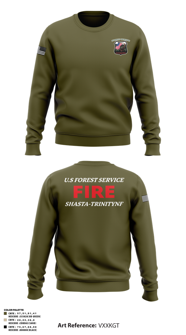 Crew Neck Sweatshirt, Hayfork Engine 321, , Teamtime, Team time, sublimation, custom sports apparel, team uniforms, spirit wear, spiritwear, sports uniforms, custom shirts, team store, custom team store, fundraiser sports, apparel fundraiser