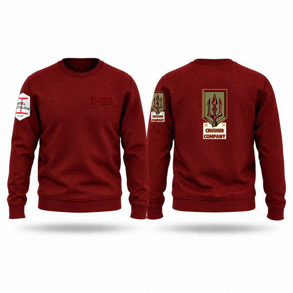 Crew Neck Sweatshirt, Crusher Company, Army, Teamtime, Team time, sublimation, custom sports apparel, team uniforms, spirit wear, spiritwear, sports uniforms, custom shirts, team store, custom team store, fundraiser sports, apparel fundraiser