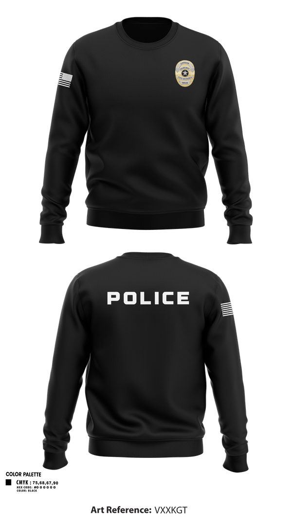 Crew Neck Sweatshirt, Police, Police, Teamtime, Team time, sublimation, custom sports apparel, team uniforms, spirit wear, spiritwear, sports uniforms, custom shirts, team store, custom team store, fundraiser sports, apparel fundraiser