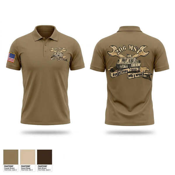 Short Sleeve Performance Polo, 206th MST, Army, Teamtime, Team time, sublimation, custom sports apparel, team uniforms, spirit wear, spiritwear, sports uniforms, custom shirts, team store, custom team store, fundraiser sports, apparel fundraiser