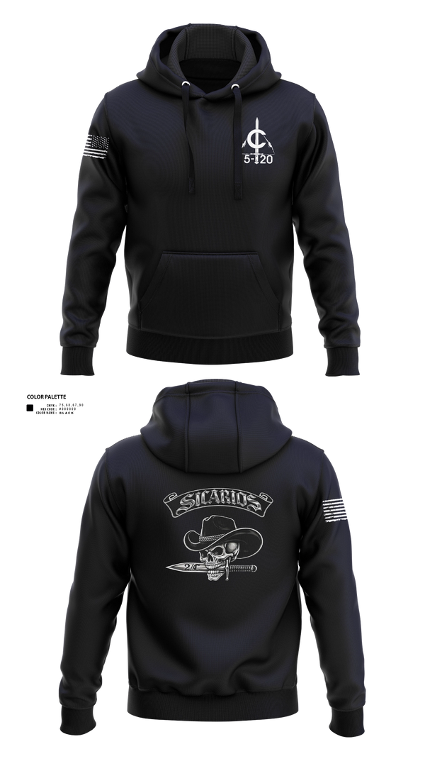 Hoodie, 2/C Sicarios, Army, Teamtime, Team time, sublimation, custom sports apparel, team uniforms, spirit wear, spiritwear, sports uniforms, custom shirts, team store, custom team store, fundraiser sports, apparel fundraiser