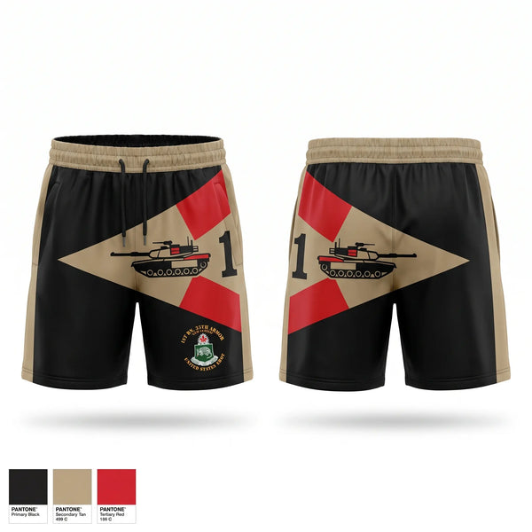 Athletic Shorts With Pockets, 35th armored regiment, Army, Teamtime, Team time, sublimation, custom sports apparel, team uniforms, spirit wear, spiritwear, sports uniforms, custom shirts, team store, custom team store, fundraiser sports, apparel fundraiser