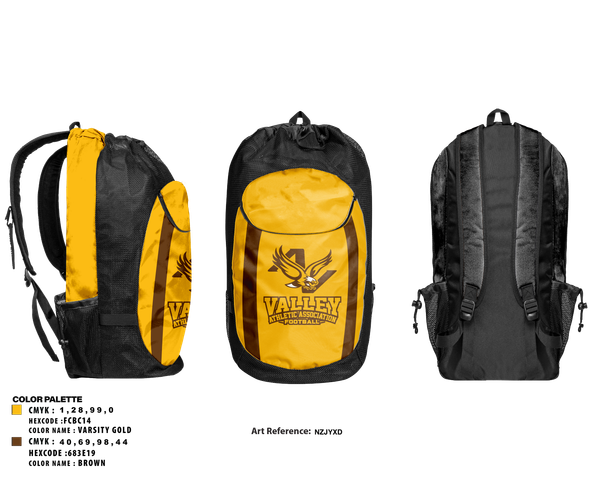 Gear Bag, Valley Athletic Association Football, , Teamtime, Team time, sublimation, custom sports apparel, team uniforms, spirit wear, spiritwear, sports uniforms, custom shirts, team store, custom team store, fundraiser sports, apparel fundraiser