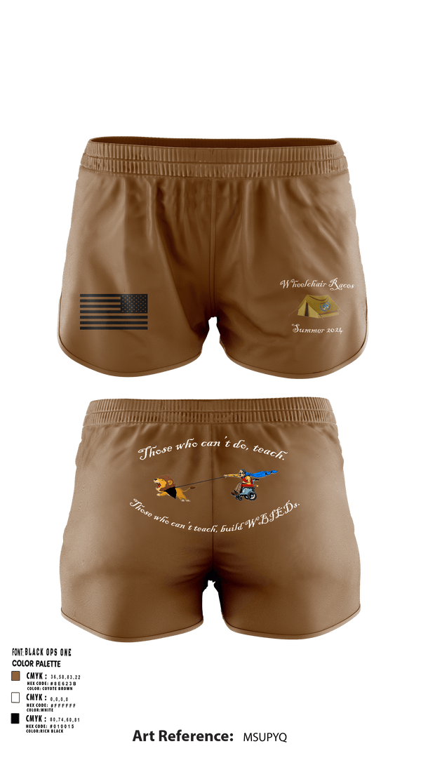 Ranger Panties, AOB-S, Army, Teamtime, Team time, sublimation, custom sports apparel, team uniforms, spirit wear, spiritwear, sports uniforms, custom shirts, team store, custom team store, fundraiser sports, apparel fundraiser