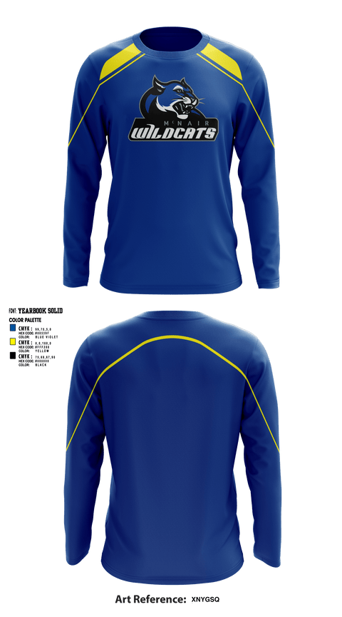 Long Sleeve Performance Shirt, Wildcats, Cheer, Teamtime, Team time, sublimation, custom sports apparel, team uniforms, spirit wear, spiritwear, sports uniforms, custom shirts, team store, custom team store, fundraiser sports, apparel fundraiser