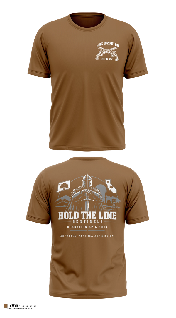 Old School Cotton Feel Shirt, 192nd MP BN, Army, Teamtime, Team time, sublimation, custom sports apparel, team uniforms, spirit wear, spiritwear, sports uniforms, custom shirts, team store, custom team store, fundraiser sports, apparel fundraiser