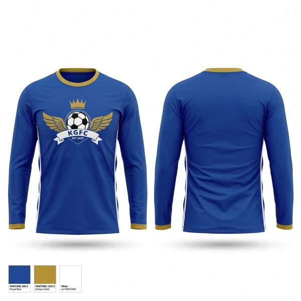Long Sleeve Performance Shirt, King George F.C., Men's Soccer, Teamtime, Team time, sublimation, custom sports apparel, team uniforms, spirit wear, spiritwear, sports uniforms, custom shirts, team store, custom team store, fundraiser sports, apparel fundraiser
